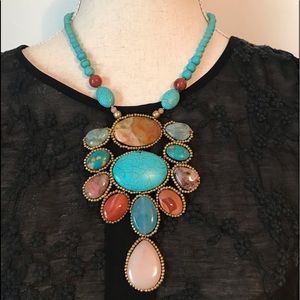 Nakomal stunning handcrafted turquoise necklace